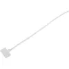 InLine kabelių raiščiai su žymėjimo lauku 200 mm x 2,5 mm 100 vnt., Balti, 200 mm, 3 mm, 2,5 mm, 109 g, 120 mm
