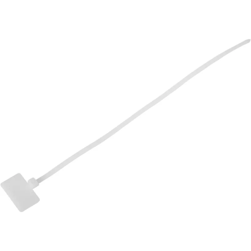 InLine kabelių raiščiai su žymėjimo lauku 200 mm x 2,5 mm 100 vnt., Balti, 200 mm, 3 mm, 2,5 mm, 109 g, 120 mm
