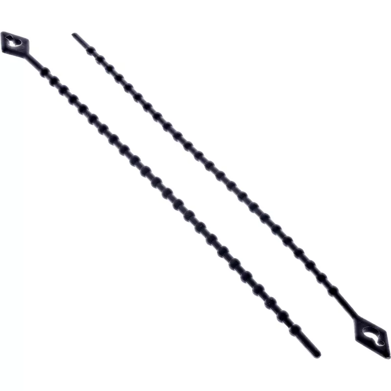 Kabelių raiščiai InLine 100 mm juodi, pakuotėje 100 vnt. — 100 mm ilgio, juodi, 100 vnt.