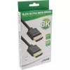 InLine Slim Ultra High Speed HDMI kabelis M/M 8K4K, auksuotas, juodas, 2 m