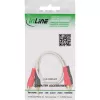 InLine RCA laidas 2x RCA kištukas / kištukas auksuotas 0,5 m