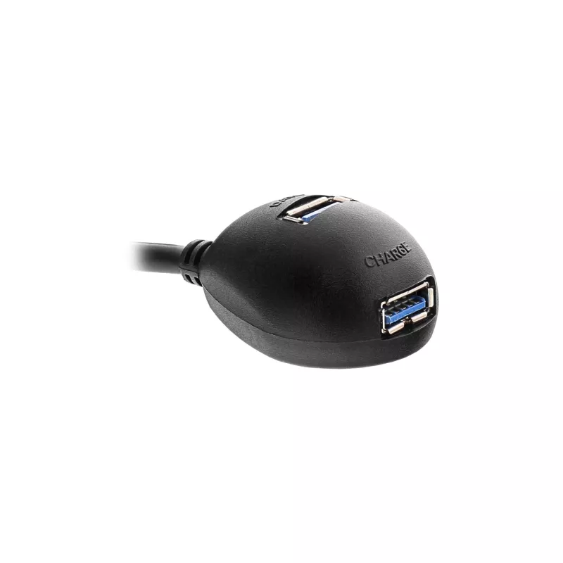 InLine USB 3.2 Gen.1 laidas USB Type A V / A K + maitinimas, su stovu, juodas, 3 m