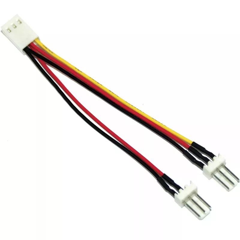 InLine ventiliatoriaus adapterio Y laidas, 3 kontaktų Molex lizdas / 2× 3 kontaktų Molex kištukas, 100 vnt.