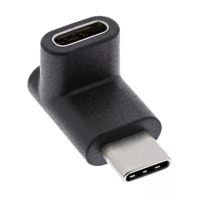 USB 3.2 Gen.2 adapteris InLine 35807 USB-C kištukas į C lizdą, linkstantis aukštyn/žemyn