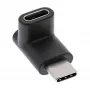USB 3.2 Gen.2 adapteris InLine 35807 USB-C kištukas į C lizdą, linkstantis aukštyn/žemyn