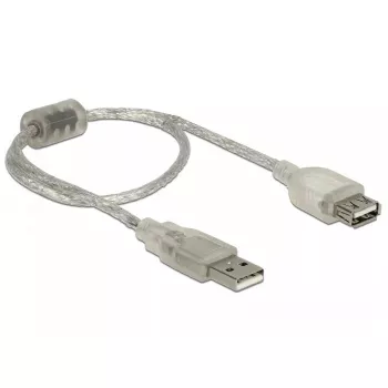 USB laidas DeLOCK 82244 USB 2.0 0,3 m permatomas