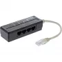 “InLine” 4 krypčių telefono prievado skirstytuvas, RJ45 kištukas į 4x RJ45 lizdus, 0,15 m