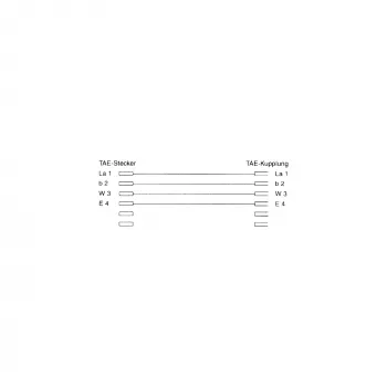 Telefoninis ilginamasis laidas InLine TAE-F 15 m, juodas