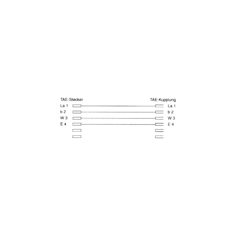 Telefoninis ilginamasis laidas InLine TAE-F 15 m, juodas