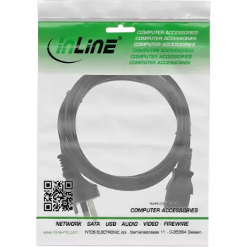 InLine maitinimo laidas, Australija į 3 kontaktų IEC C13 kištuką, 0,5 m