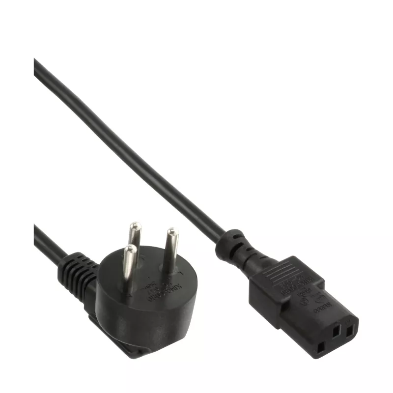 InLine maitinimo laidas, Izraelio H tipo / 3 kontaktų IEC C13 kištukas, 3 m