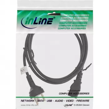 InLine maitinimo laidas Danija Type K kištukas / 3 kontaktų IEC C13 kištukas, 3 m