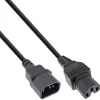 InLine maitinimo laido ilgintuvas, karščiui atspari jungtis IEC-C15/IEC-C14 tiesi, 1,8 m