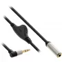 InLine plonas garso kabelis 3,5 mm M kampuotas / F, su garsumo valdymu 0,25 m