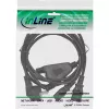 InLine Y maitinimo laidas 1x CEE 7/7 kampinis / 2x 3 kontaktų IEC C13 kištukas, 1 m