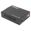 Intellinet Gigabit PoE+ media keitiklis, 1000Base-T RJ45 prievadas prie 1000Base-LX (SC) vienmodės skaidulos, 20 km, PoE+ injektorius