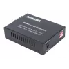 Intellinet Gigabit PoE+ media keitiklis, 1000Base-T RJ45 prievadas prie 1000Base-LX (SC) vienmodės skaidulos, 20 km, PoE+ injektorius