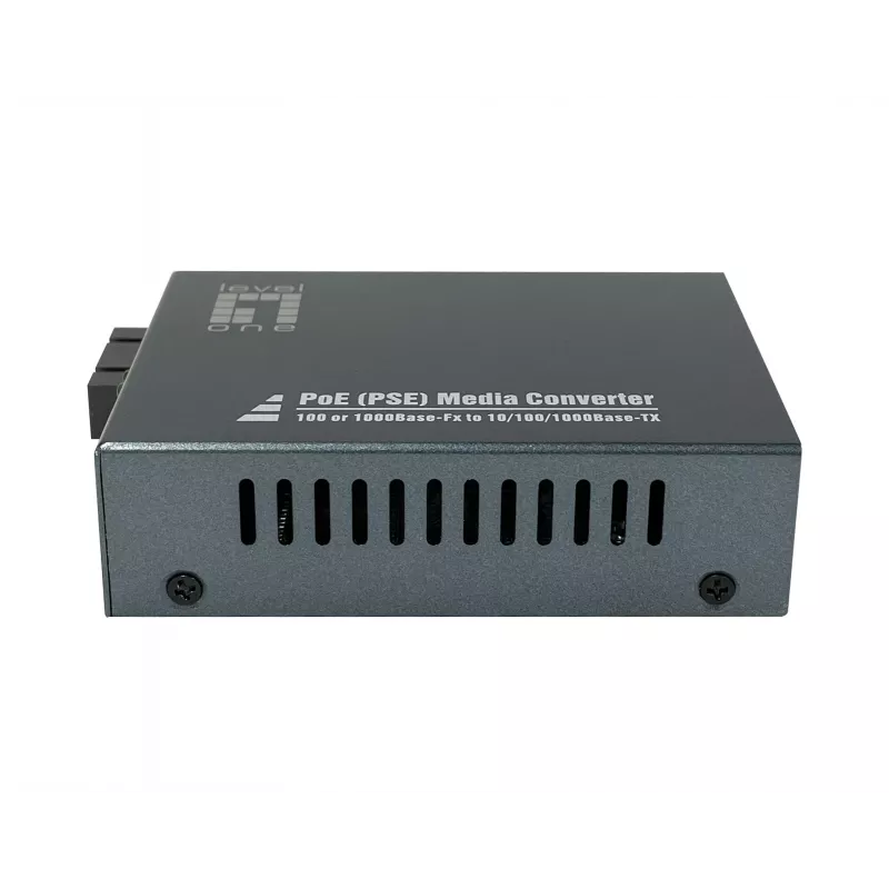 LevelOne RJ45 į SC Gigabit medijos keitiklis, PoE PSE, daugiamodė šviesolaidė, 0,5 km
