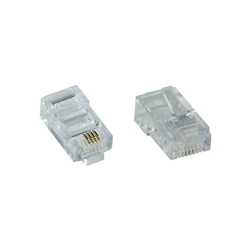 “InLine” modulinis kištukas 8P4C RJ45, skirtas užspaudimui ant plokščio kabelio, ISDN, 100 vnt.
