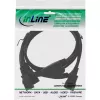 InLine maitinimo Y laidas vokiškas F tipas 1x IEC-C14 į 2x IEC-C13 5m