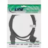 InLine maitinimo laidas, CEE7/7 kampuotas į C15 tiesus, 3 x 1mm², juodas, 5m