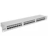 Intellinet skirstomasis skydelis, Cat6a, FTP, 24 prievadai, 1U, ekranuotas, 90° viršutinio įvado išmušimo blokai, pilka