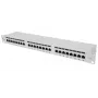 Intellinet skirstomasis skydelis, Cat6a, FTP, 24 prievadai, 1U, ekranuotas, 90° viršutinio įvado išmušimo blokai, pilka