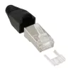 InLine Crimp Connector RJ45 8P8C ekranuotas su įsriegimo pagalba ir lenkimo apsauga 100 vnt.