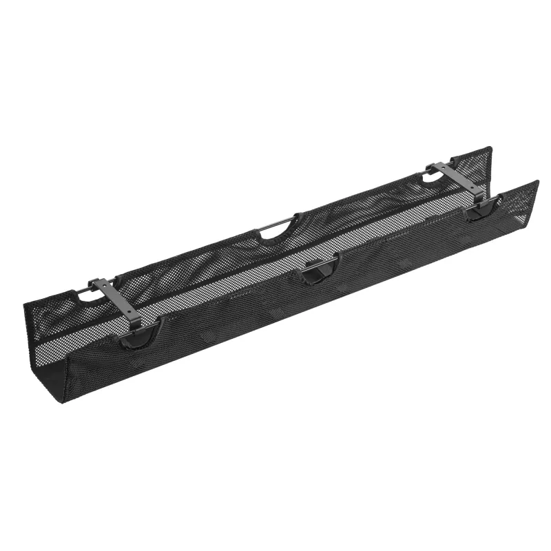 InLine laikymo tinklelis montavimui po stalu su lipniais dirželiais, juodas, maks. įrenginio plotis 30 cm, 310×910×15 mm