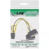 „InLine“ maitinimo adapteris 2x SATA / 6 kontaktų, skirtas PCIe vaizdo plokštei 26628B