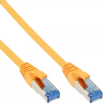 InLine komutacinis kabelis S/FTP PiMF Cat.6A be halogenų 500MHz geltonas 7.5m