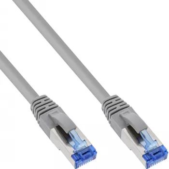 InLine komutacinis kabelis S/FTP PiMF Cat.6A be halogenų 500MHz pilkas 7.5m