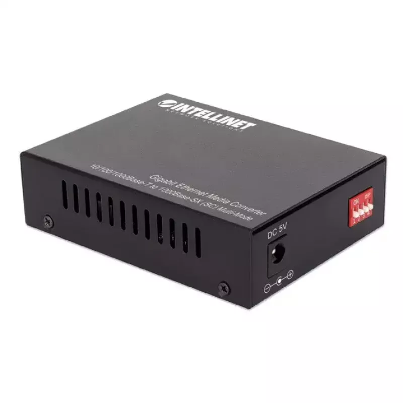 Intellinet Gigabit Ethernet Media Converter 10/100/1000Base-T į 1000Base-SX (SC) daugiamodė, 550 m, automatinis derėjimasis