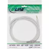 InLine garso kabelis, 3,5 mm kištukas / lizdas, stereofoninis, baltas/auksinis 10 m