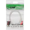 InLine garso kabelis 2x RCA kištukas į kištuką baltas / auksinis 2 m, Kištukas, 2 x RCA, Kištukas, 2 m, Balta