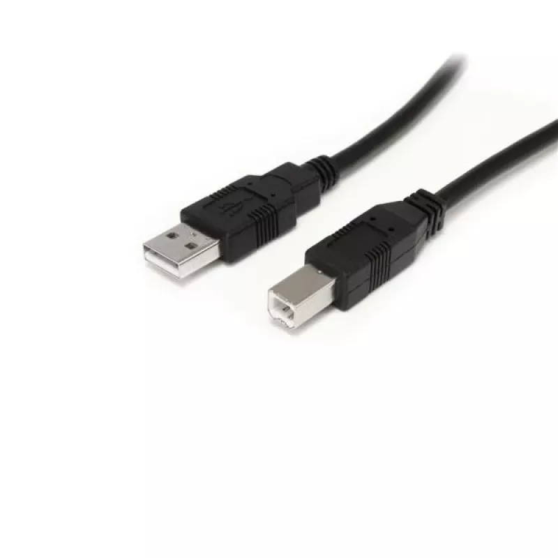 „StarTech.com“ 9 m (30 pėd.) aktyvus USB 2.0 A–B laidas, 9 m, USB A, USB B, USB 2.0, 0,48 Gbit/s, juodas