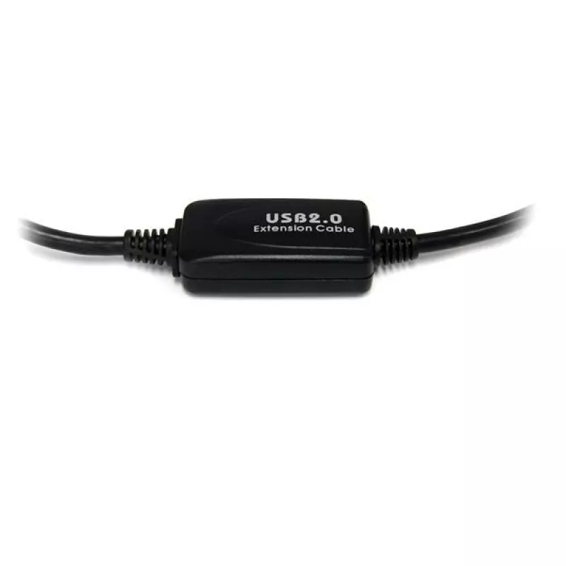 „StarTech.com“ 9 m (30 pėd.) aktyvus USB 2.0 A–B laidas, 9 m, USB A, USB B, USB 2.0, 0,48 Gbit/s, juodas