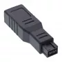 InLine FireWire 400 / 800 1394b adapteris 6 į 9 kontaktų lizdas / kištukas