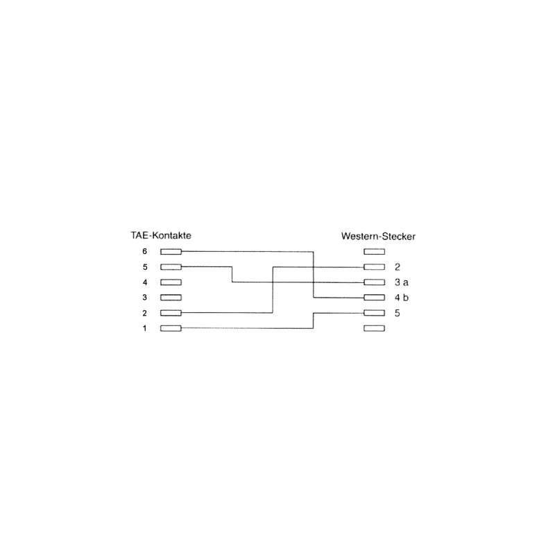 InLine TAE-N laidas, TAE-N / RJ11 6P4C, 15 m