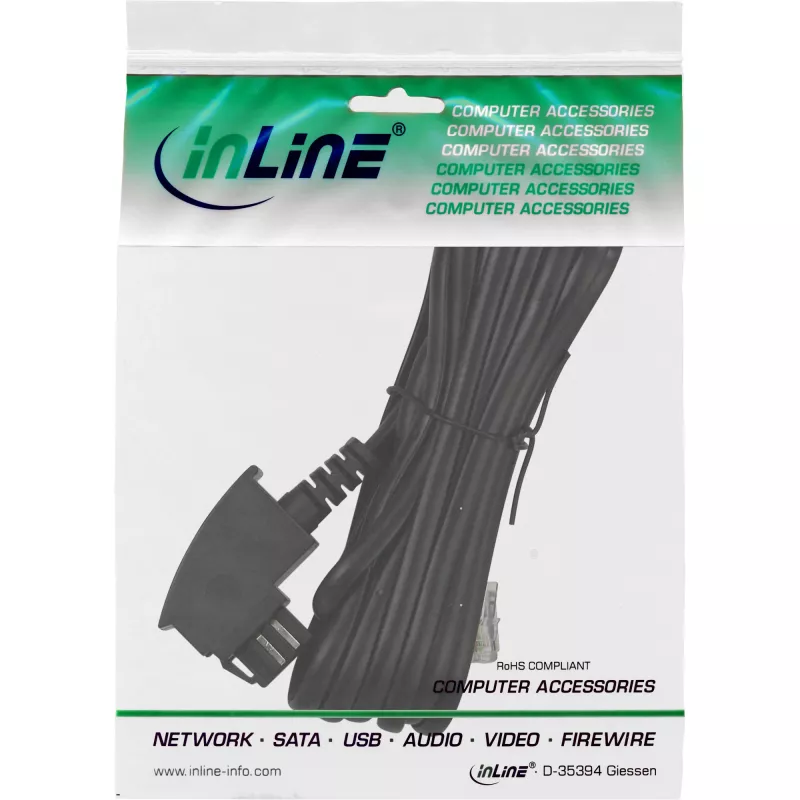InLine TAE-N laidas, TAE-N / RJ11 6P4C, 15 m