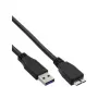 InLine USB 3.2 Gen.1 laidas, Type A kištukas / Micro B kištukas, juodas, 3 m