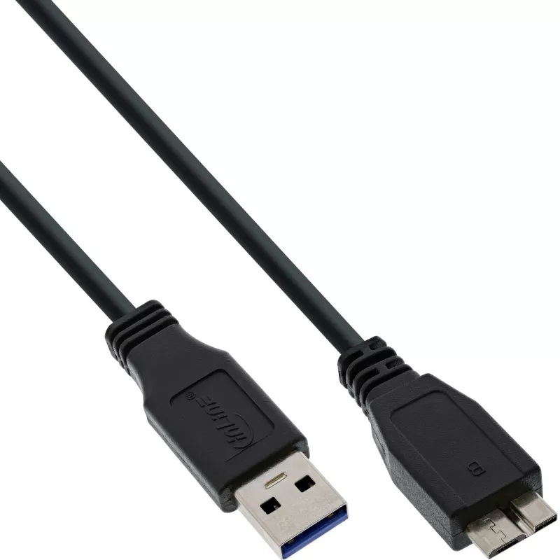 USB 3.2 Gen.1 laidas A tipo kištukas / Micro USB B kištukas InLine 35410 1 m juodas