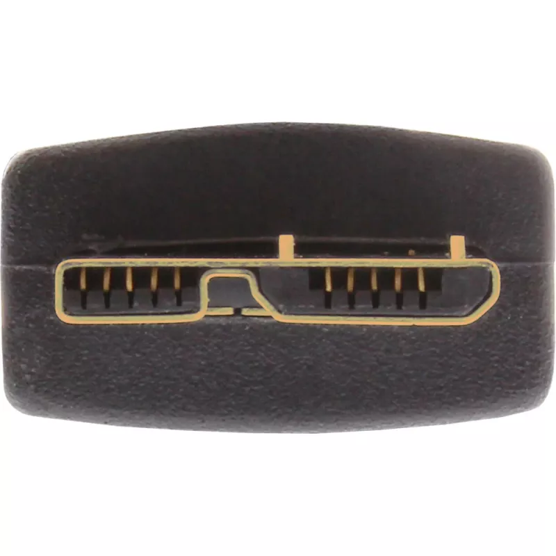 InLine USB 3.2 Gen.1 laidas, A tipo kištukas / Mikro B kištukas, juodas, 0,5 m