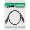 InLine USB 3.2 Gen.1 kabelis Type A kištukas / Type B kištukas, juodas, 0,5 m