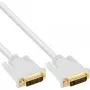 InLine DVI-D laidas 24+1 kištukas / kištukas DVI Dual Link baltas / auksinis 5 m