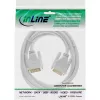 InLine DVI-D laidas 24+1 kištukas / kištukas DVI Dual Link baltas/aukso spalvos 2 m