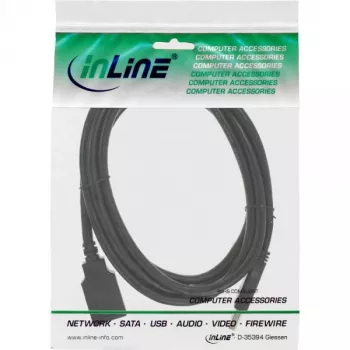 InLine USB 3.2 Gen.1 laidas, Type A kištukas / Type B lizdas, juodas, 2,5 m