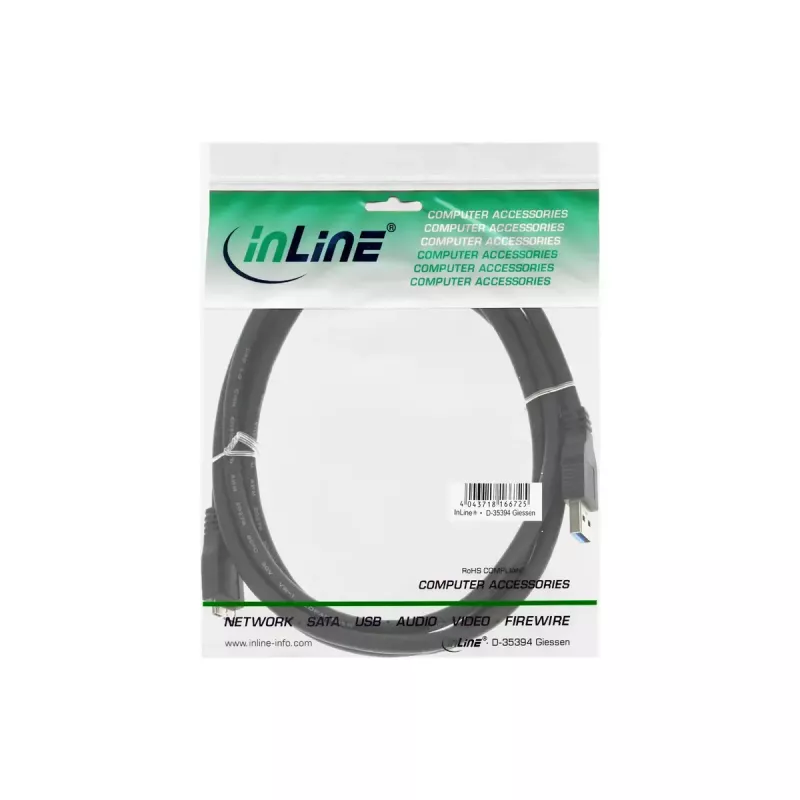 Microconnect USB3.0AB5MICRO USB kabelis USB 3.2 Gen 1 (3.1 Gen 1) 5 m USB A Micro-USB B Juoda