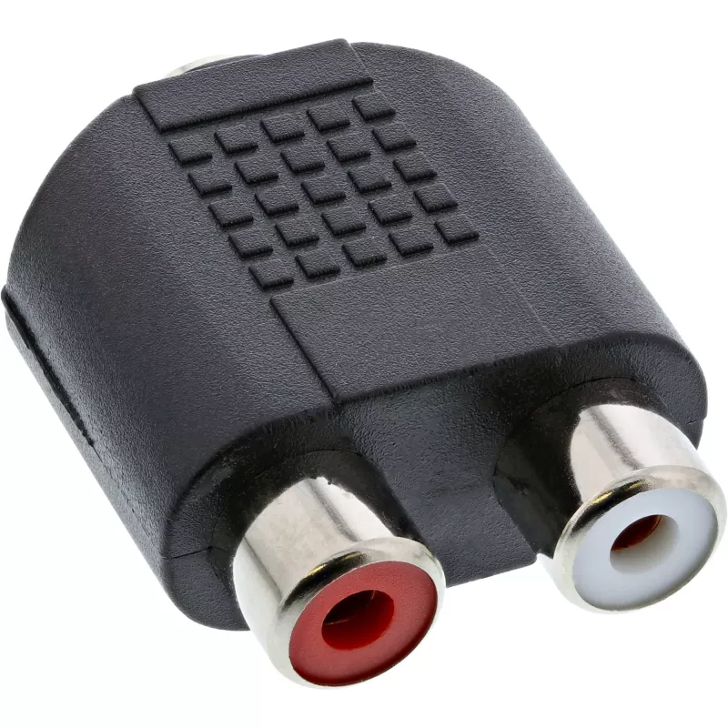 Garso adapteris 3,5 mm lizdas moteriškas stereofoninis / 2x RCA moteriškas InLine 99346