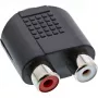 Garso adapteris 3,5 mm lizdas moteriškas stereofoninis / 2x RCA moteriškas InLine 99346